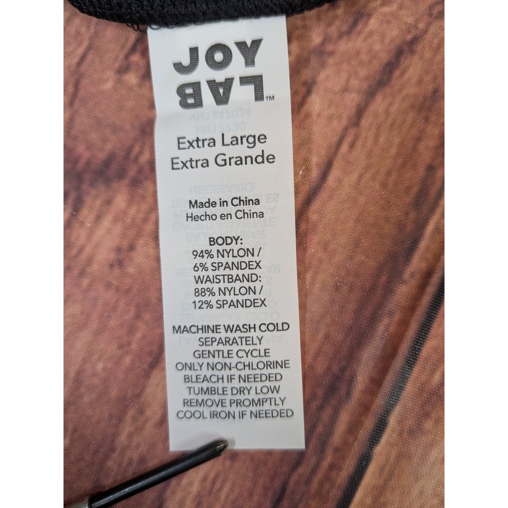 JoyLab Womens High-Rise Seamless Bike Shorts Black Onyx Women's Size XL - Picture 5 of 5